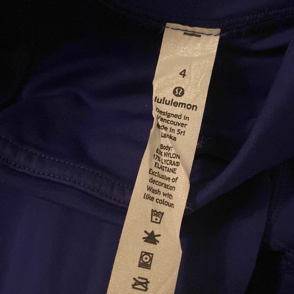 LULULEMON blue bicycle shorts (4) - Picture 4 of 7